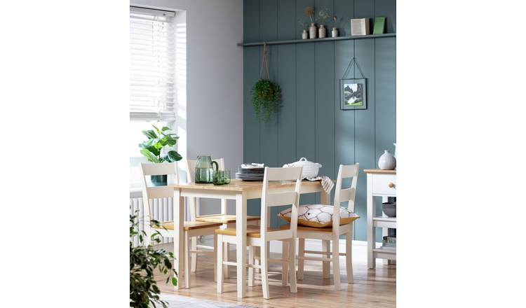 Argos cream dining online chairs