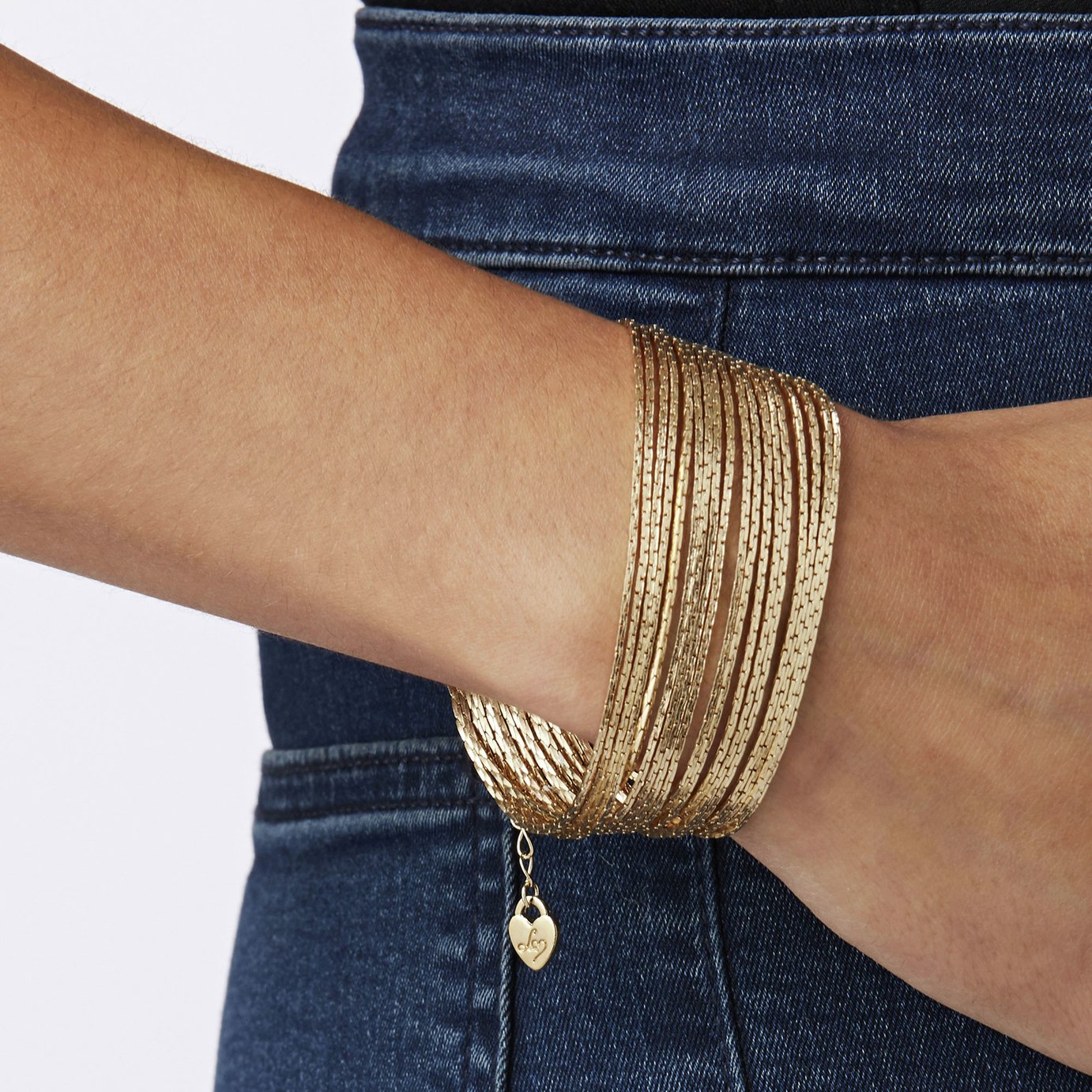 Lipsy Gold Colour Slinky Bracelet Review