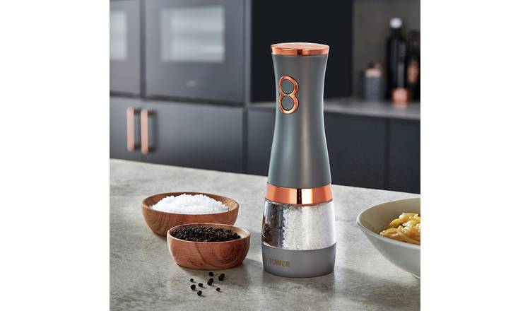 Tower Cavaletto Duo Electric Salt and Pepper Mill Black, Appliances