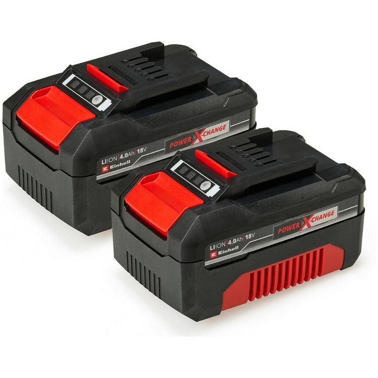 Einhell Power X-Change 18V 4.0Ah Battery - Pack of 2 0