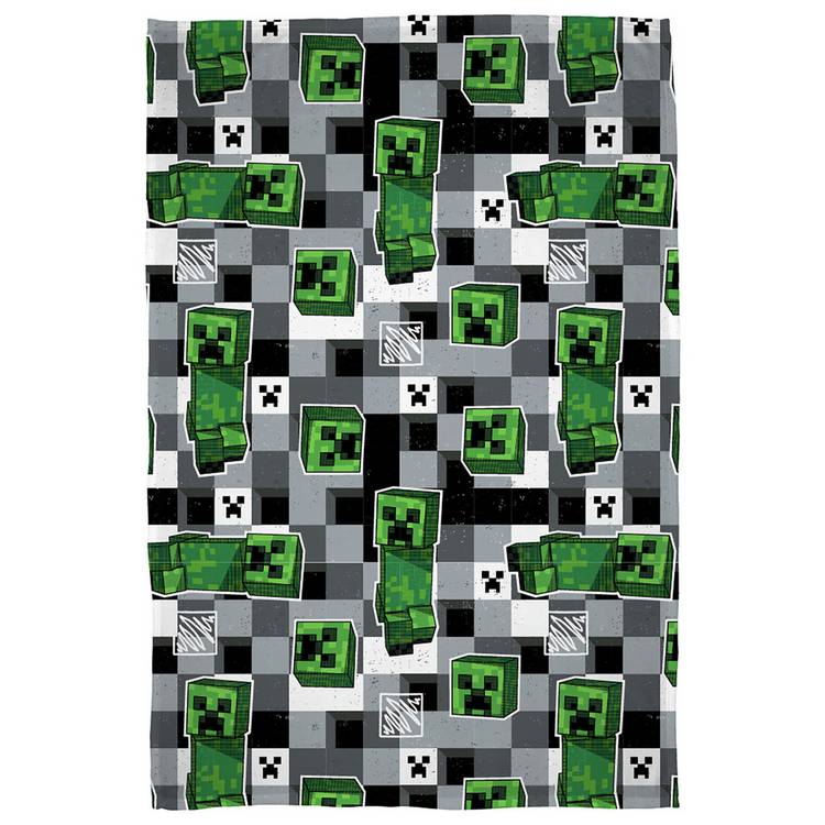 Minecraft Scribble Throw - Multicoloured - 150x100cm 0