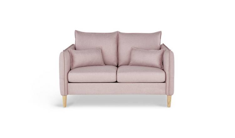 Buy Argos Home Etta 2 Seater Fabric Sofa in a Box - Pink ...