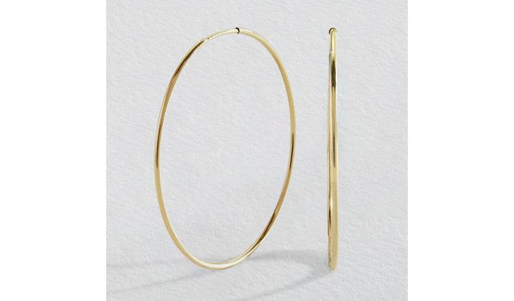 Revere 9ct Yellow Gold Hoop Earrings