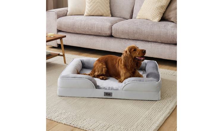 Snug Orthopedic Grey Pet Bed-Large