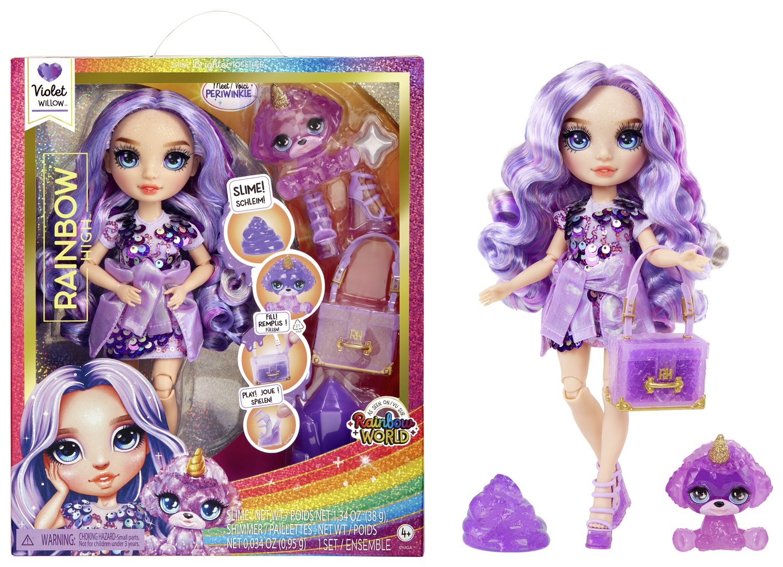 Rainbow High Classic Rainbow Fashion Doll-Violet