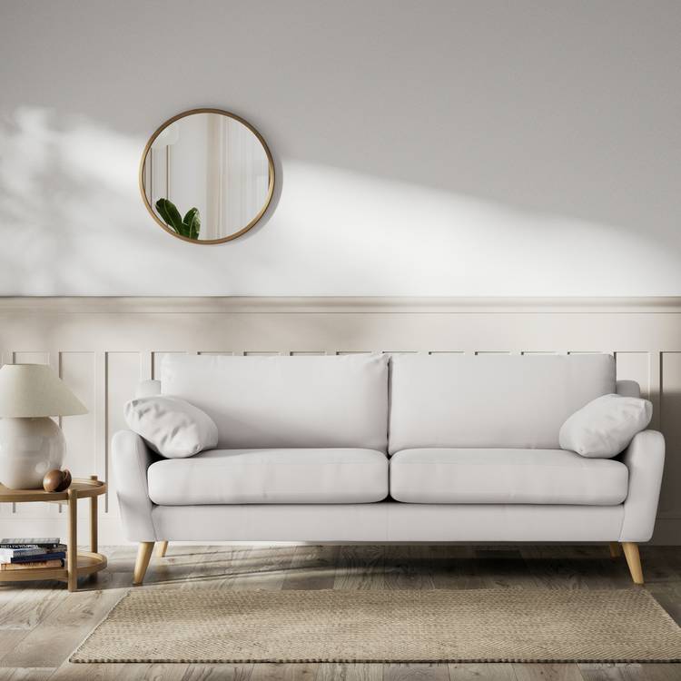 Habitat Lomond Fabric 4 Seater Sofa - Natural - Ash Leg 0