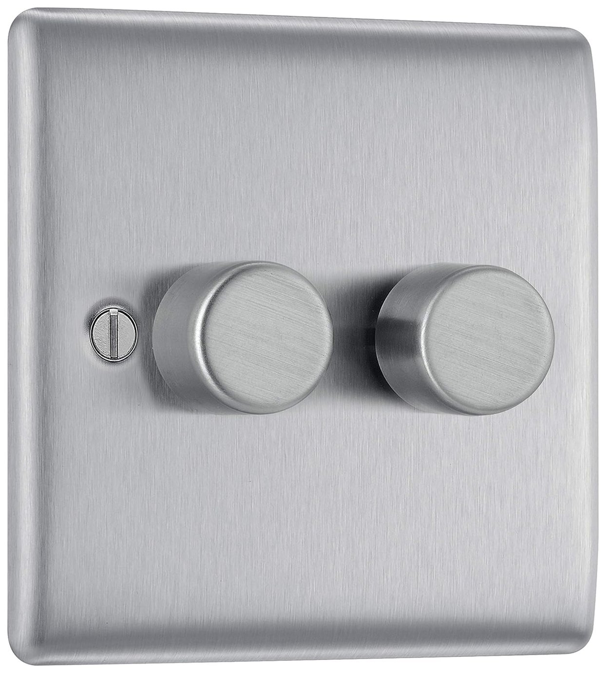 BG 2 Gang 2 Way Dimmer Switch - Stainless Steel