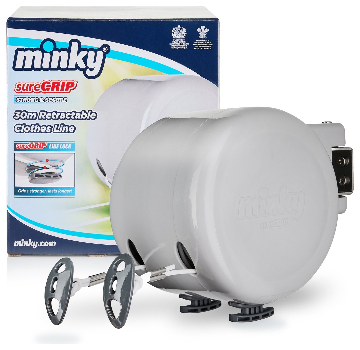 Minky 30m Retractable Reel Outdoor Washing Line