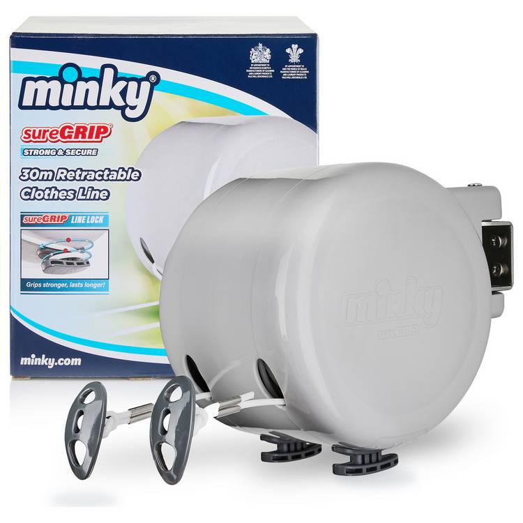 Minky 30m Retractable Reel Outdoor Washing Line 0