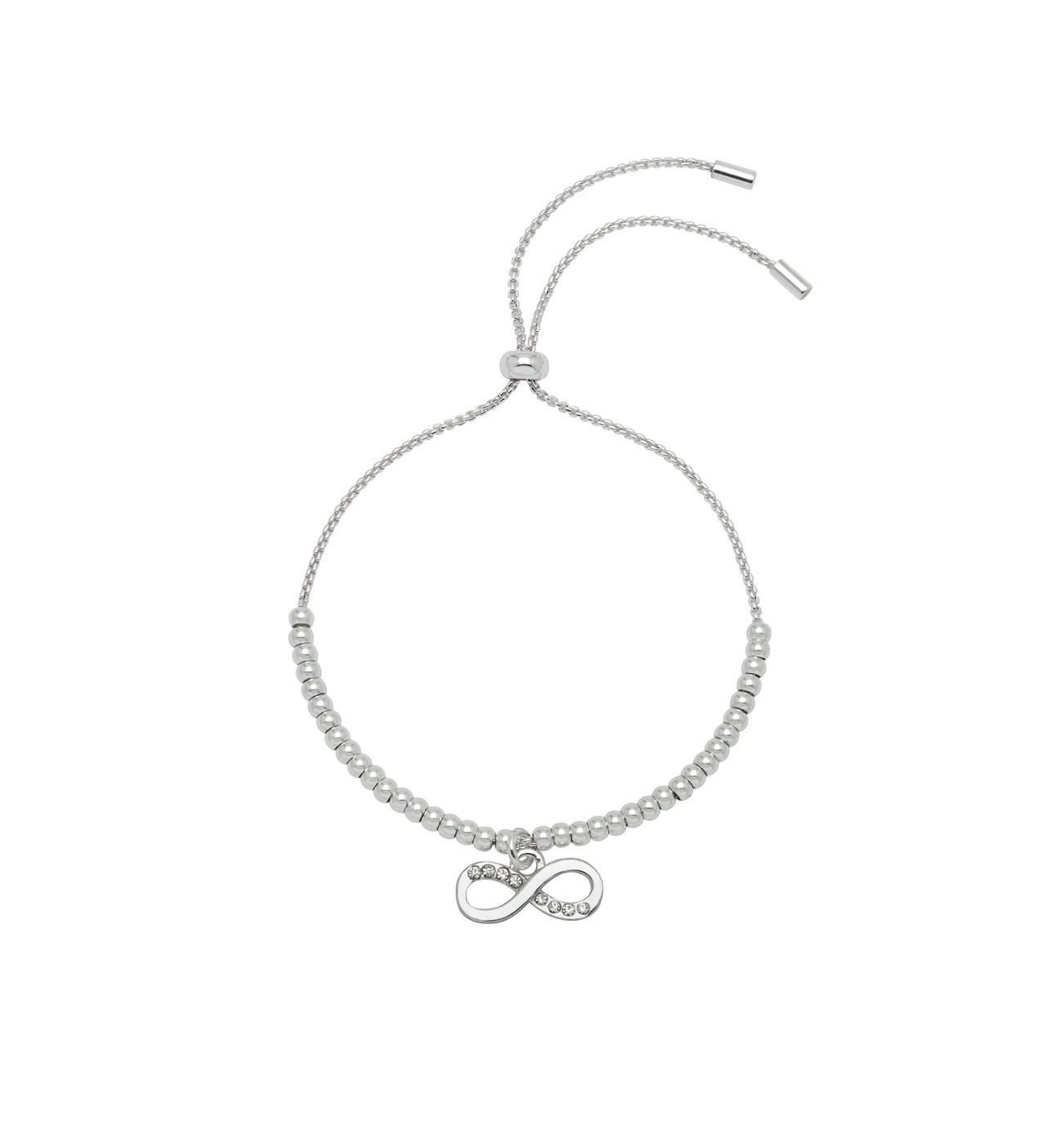 Amelia Grace Silver Colour Infinity Slider Bracelet Review