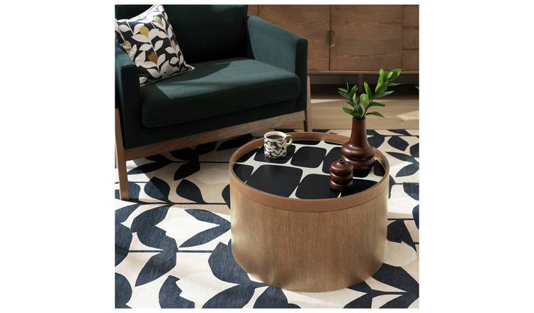 Habitat x Scion Esala Round Coffee Table - Walnut Stain