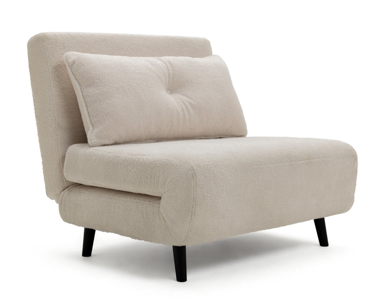 Habitat Roma Single Fabric Chairbed - Cream