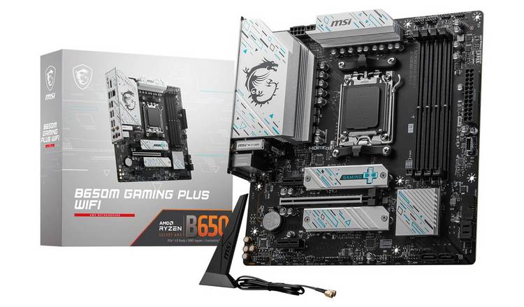 MSI Micro ATX AM5 AMD B650 Gaming Plus Wi-Fi Motherboard