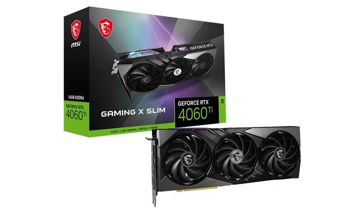 MSI GeForce RTX 4060 Ti Gaming X Slim 16 GB Graphics Card