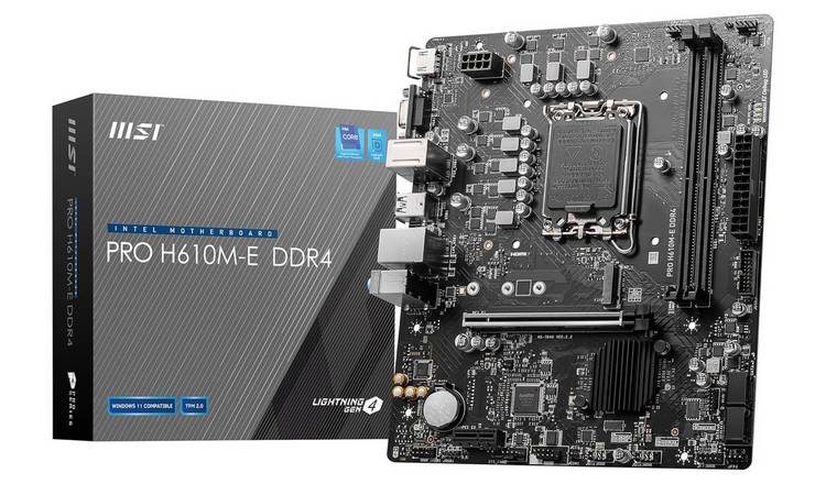 MSI Micro ATX Pro H610M-E DDR4 Motherboard