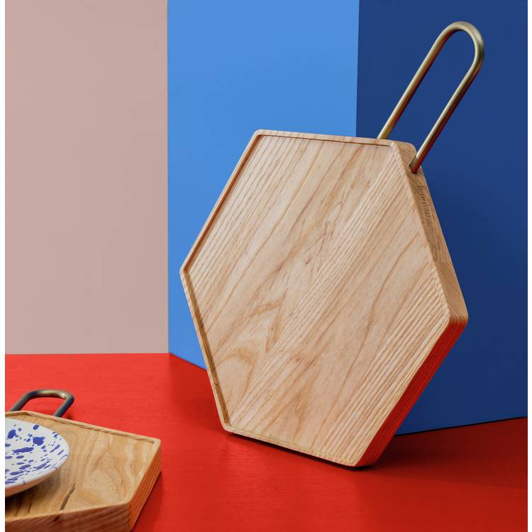 Habitat 60 Block Ash Wood Chopping Board 0