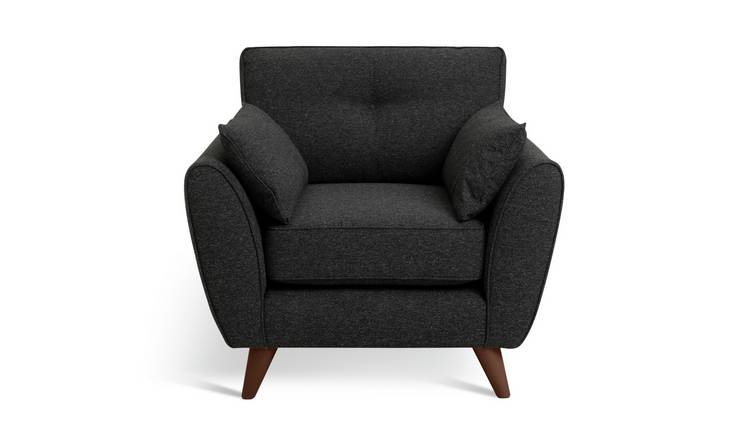 Habitat Iris Fabric Armchair - Charcoal