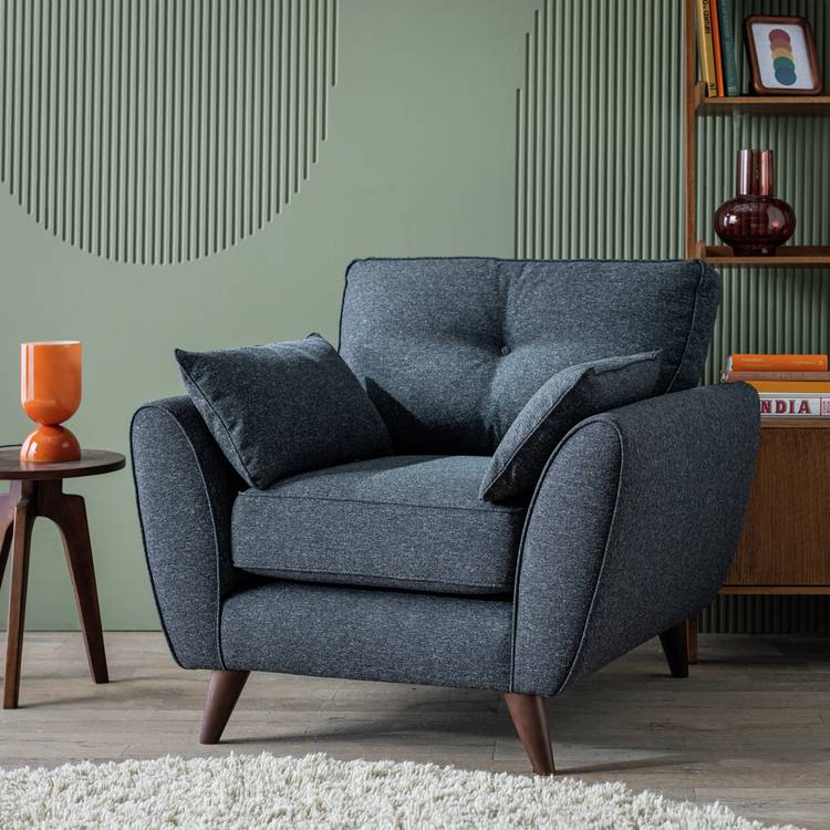 Habitat Iris Fabric Armchair - Charcoal 0