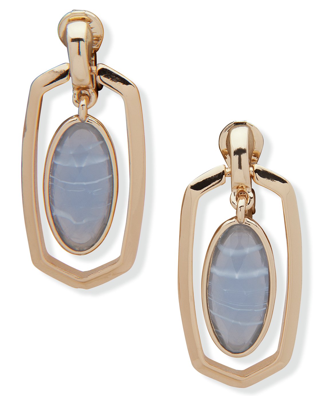 Anne Klein Gold Colour Blue Large Earrings Review