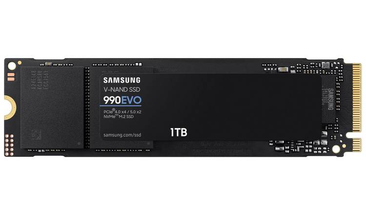 Samsung 990 EVO 1TB PCIe 4.0 x4 & 5.0 x2 NVMe Internal SSD