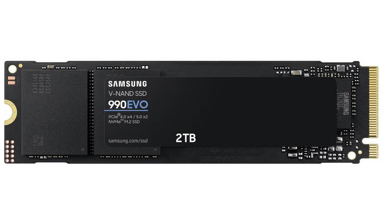 Samsung 990 EVO 2TB PCIe 4.0 x4 & 5.0 x2 NVMe Internal SSD