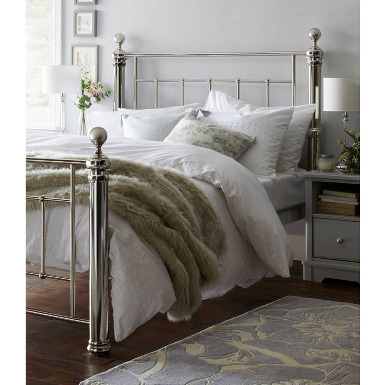 Argos Home Mayfair Kingsize Metal Bed Frame - Chrome 0