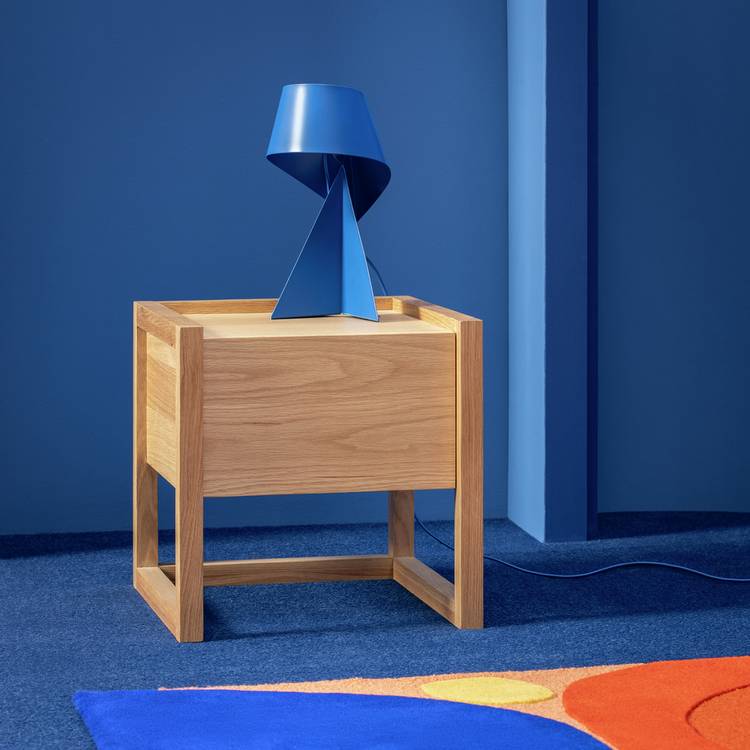 Habitat 60 Hana 1 Drawer Bedside Table - Oak 0