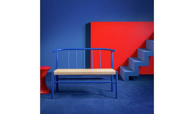 Habitat 60 Scottie Oak Bench - Blue