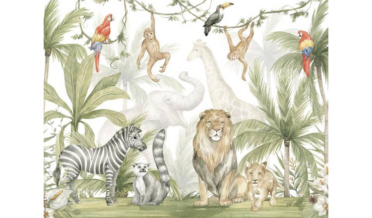 Walltastic Jungle Safari Kids Wall Mural