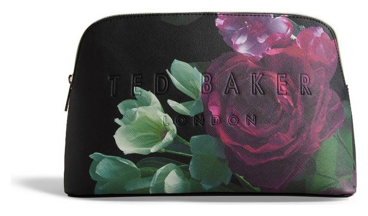 Ted Baker Floral Printed Black Washbag