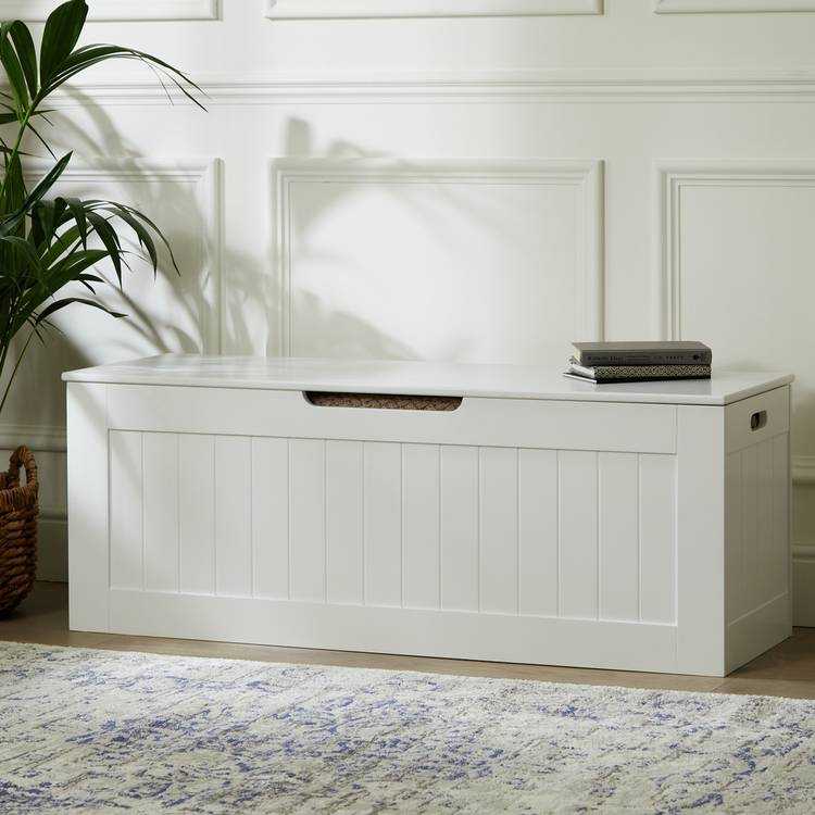 Argos Home Marston XL Shaker Blanket Box - White 0