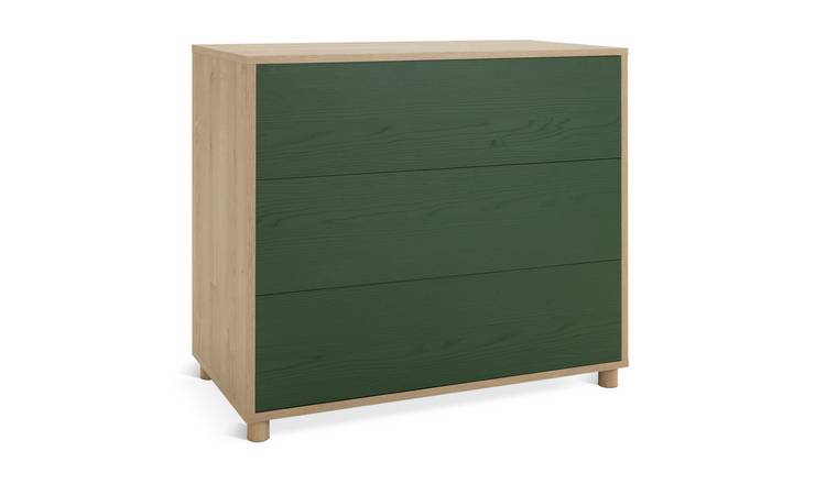 Habitat Koda 3 Drawer Chest - Green