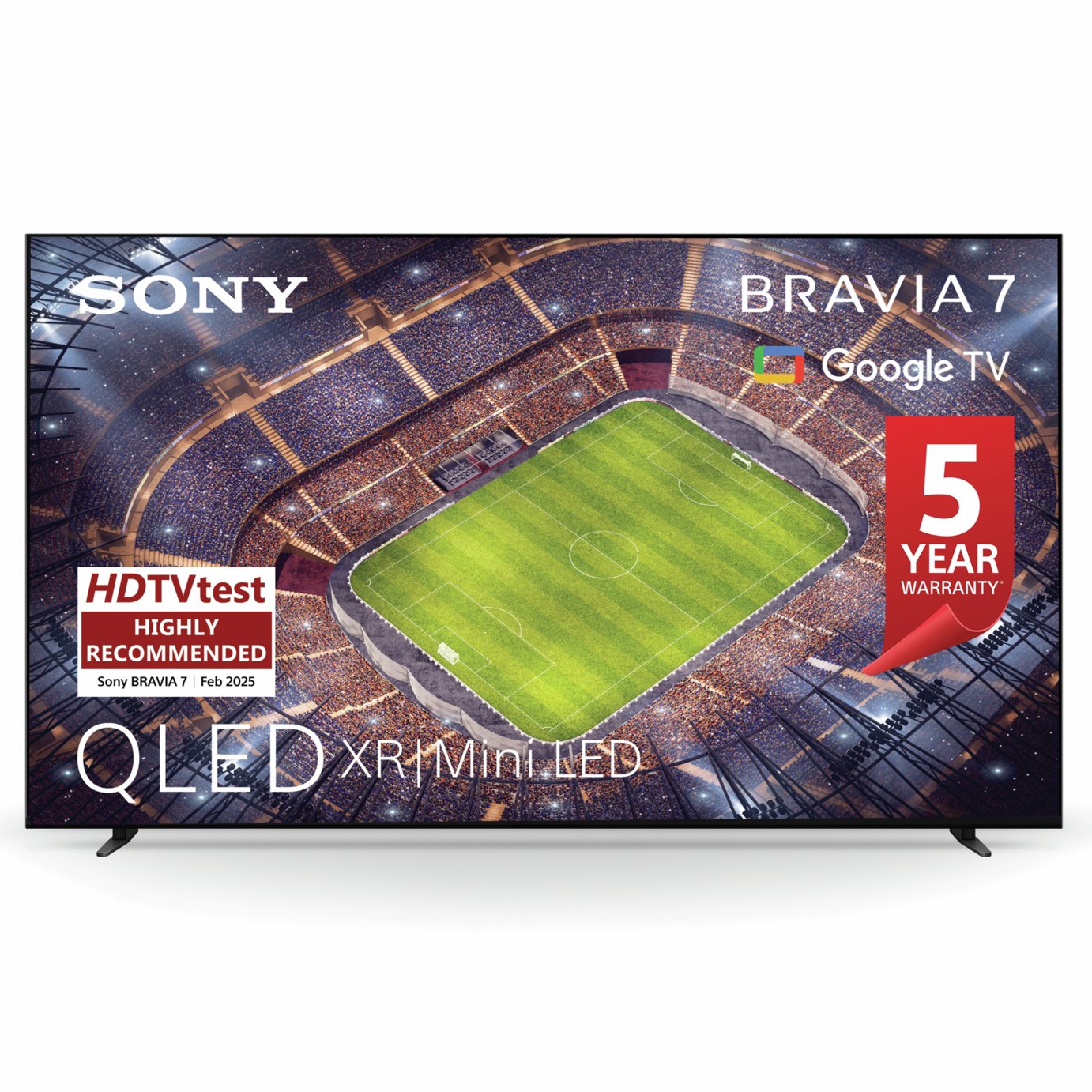 Sony 85 Inch K85XR70 BRAVIA 7 Smart 4K HDR QLED Freeview TV