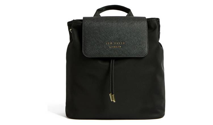 Ted Baker Naome Drawstring Nylon Black Backpack 