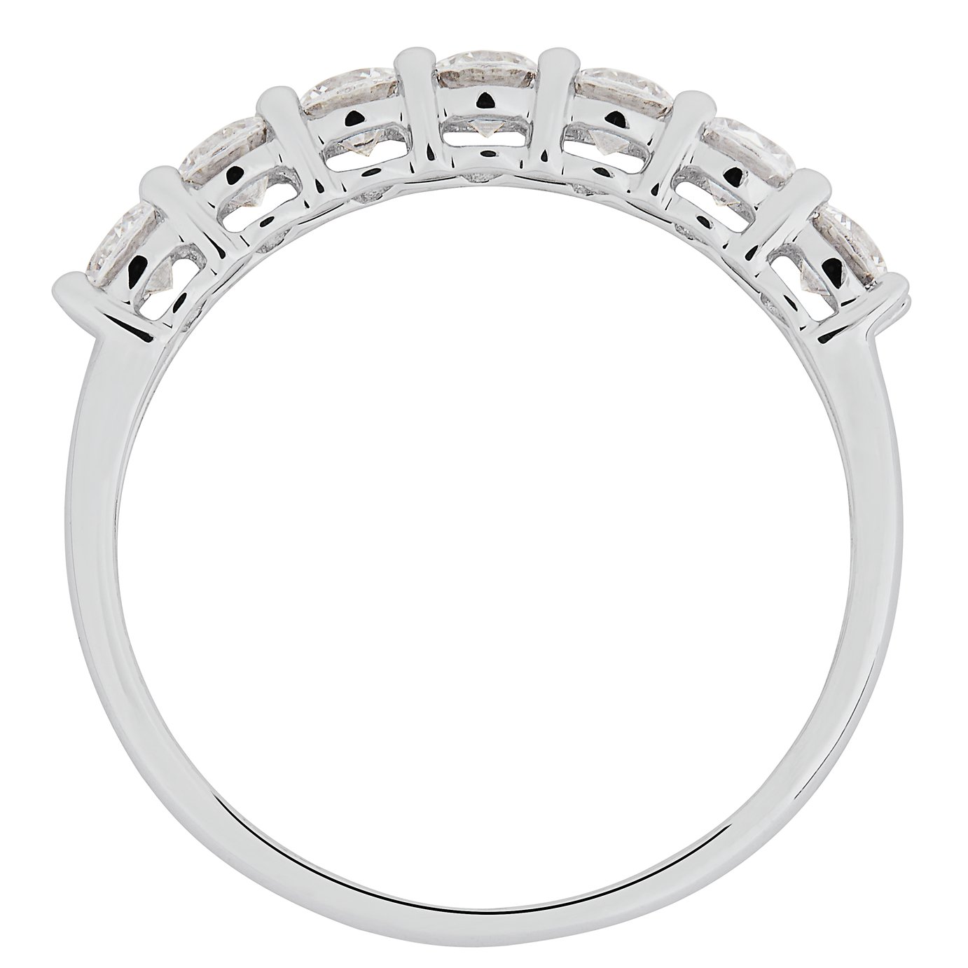 Revere 9ct White Gold Claw Cubic Zirconia Eternity Ring Review