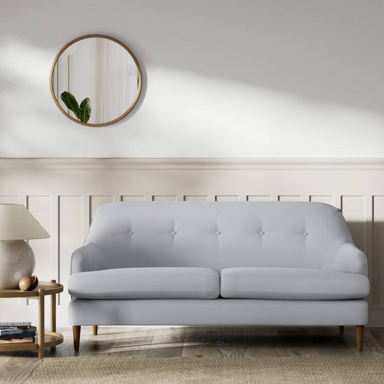 Habitat Frome Fabric 2 Seater Sofa - Grey - Dark Leg 0