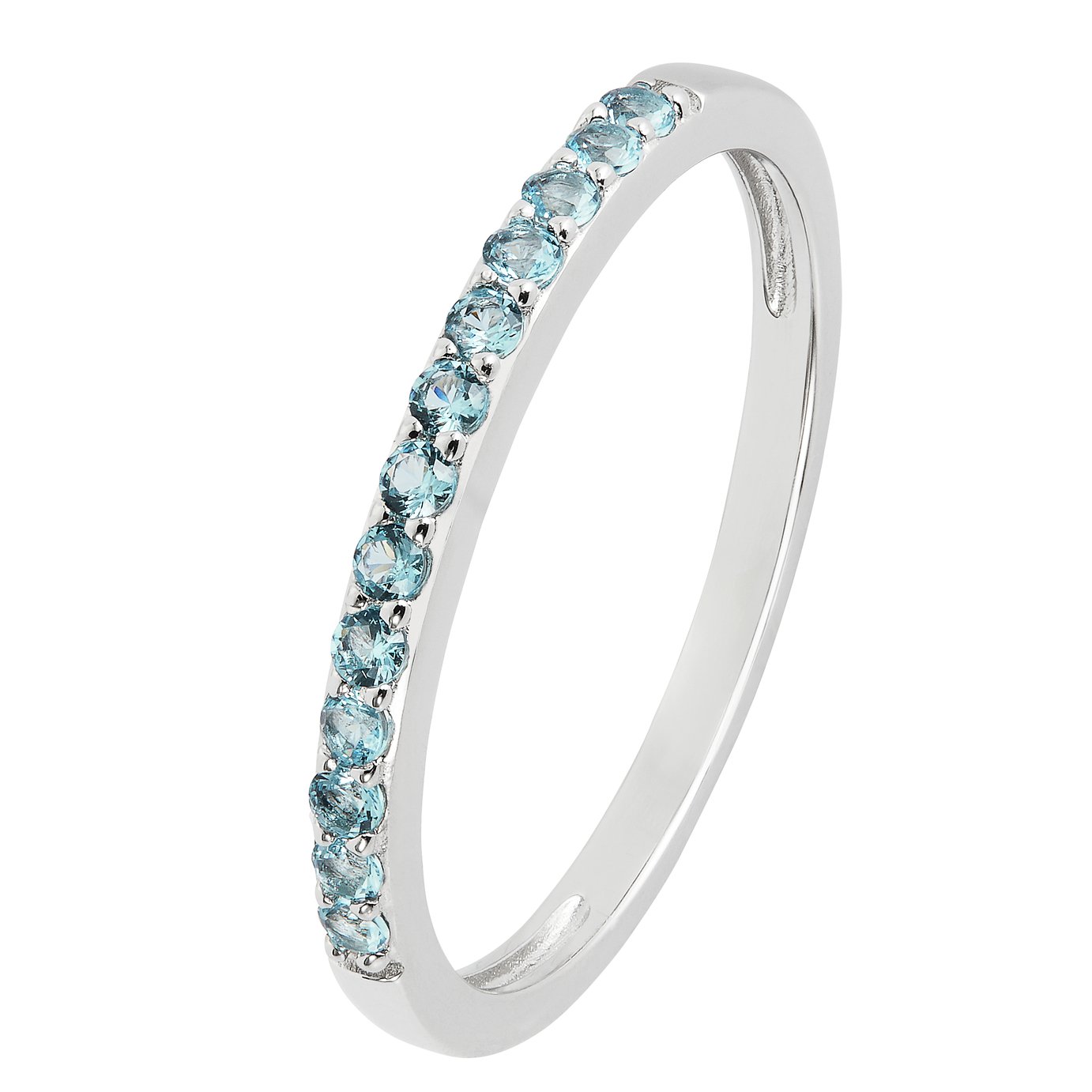 Revere Sterling Silver Blue Cubic Zirconia Stack Ring Review