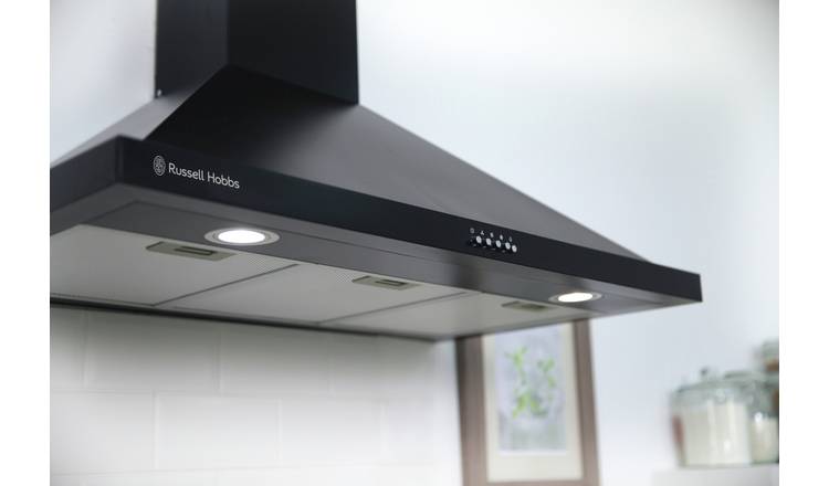 Matt black online cooker hood