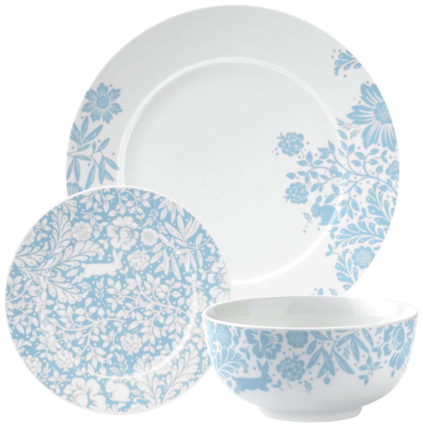 Portmeirion Studio Hide and Seek 12 Pc Porcelain Dinner Set