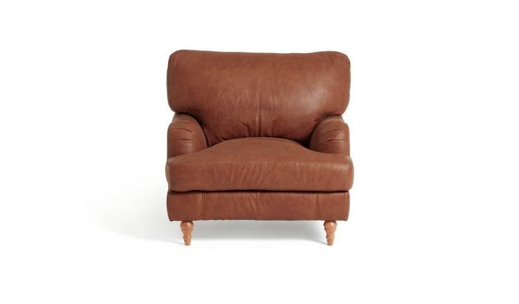 Habitat Leather Armchair : Buy Habitat Chester Leather Armchair Tan