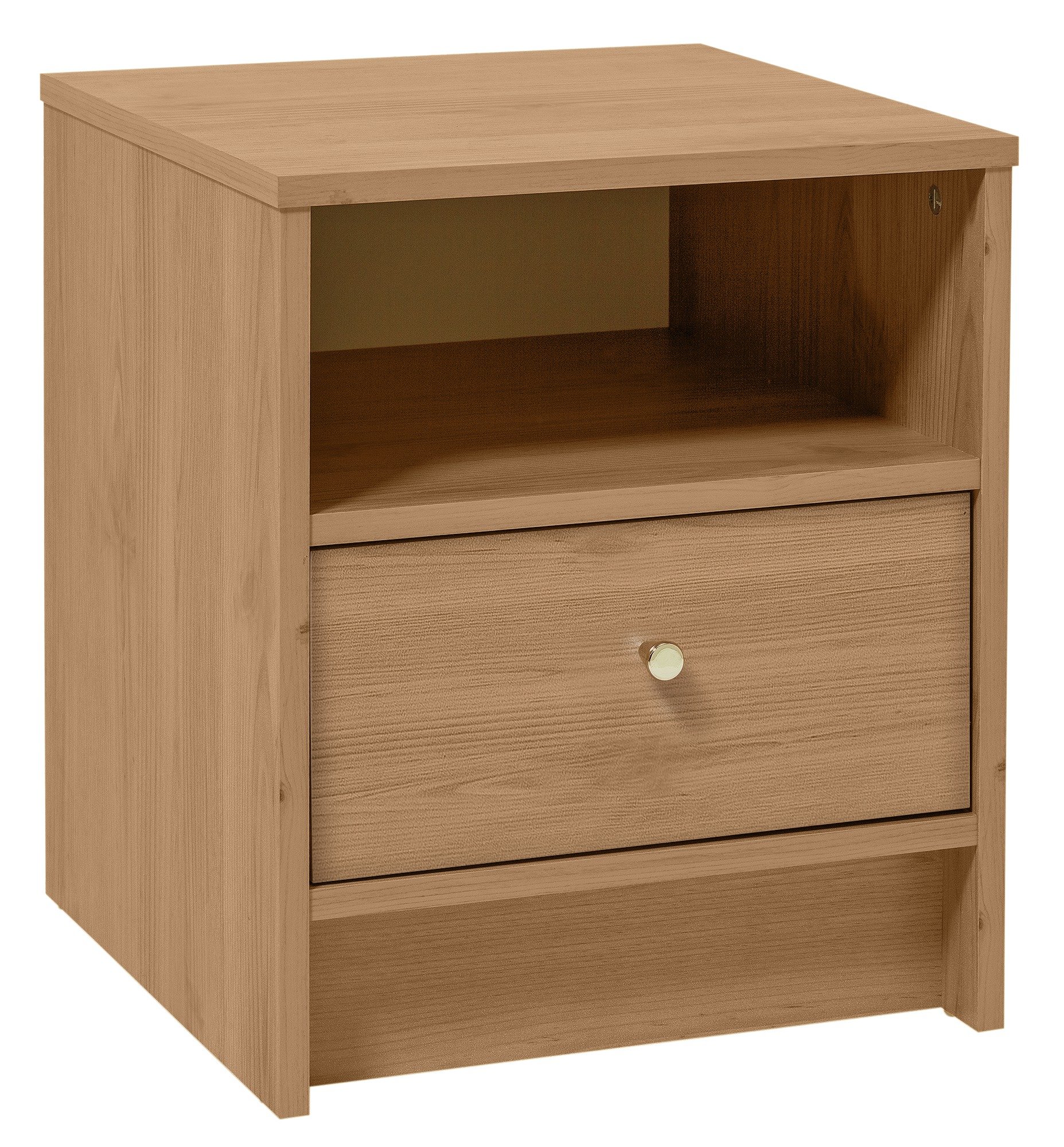 Argos Home New Malibu 1 Drawer Bedside Chest - Pine Effect