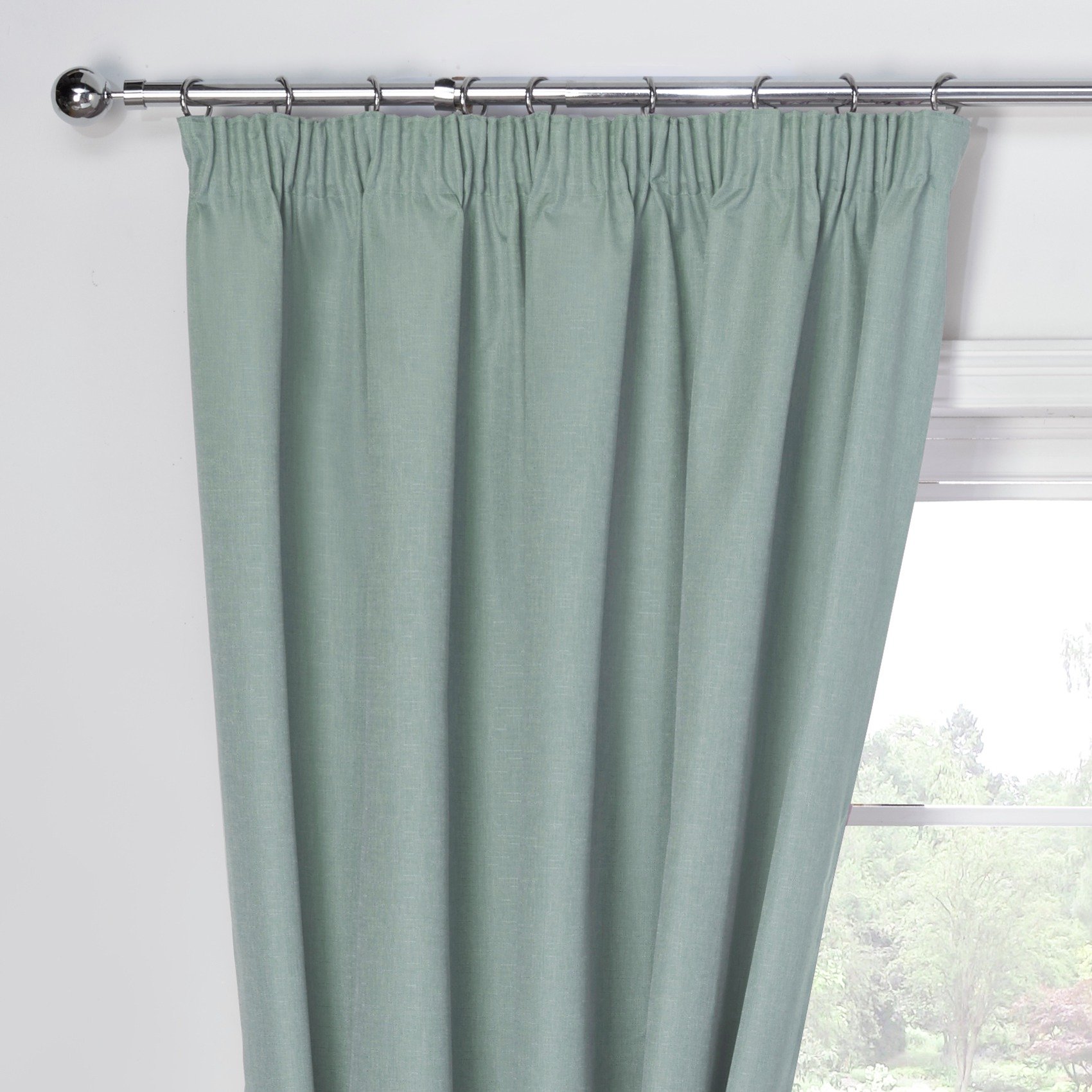 Julian Charles Luna Blackout Curtains - 167x182cm - Duck Egg