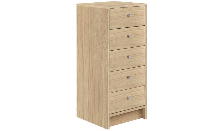 Buy Argos Home Malibu 5 Drawer Tallboy Beech Effect Chest Of