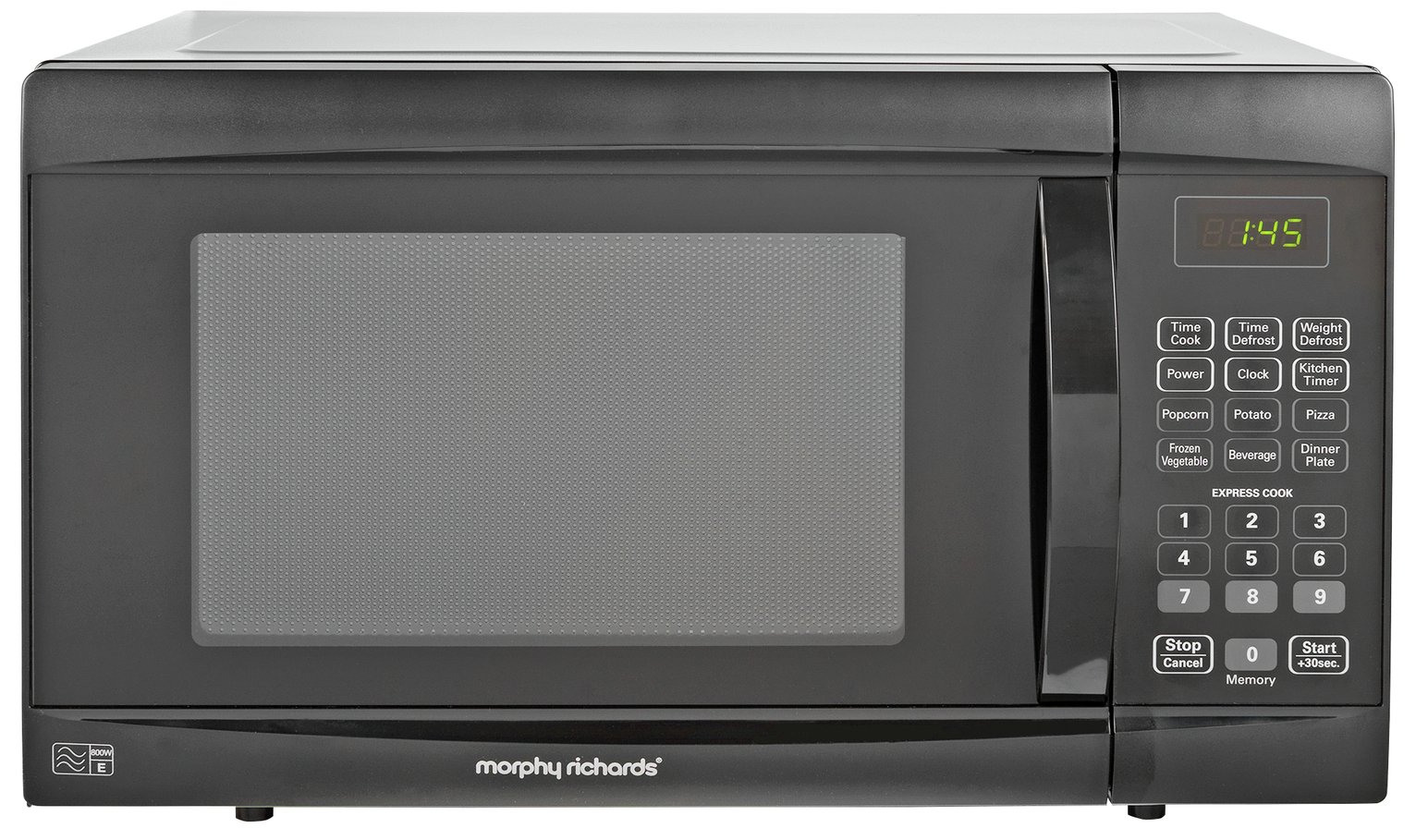 Morphy Richards 800W Standard Microwave  EM823AGS - Black