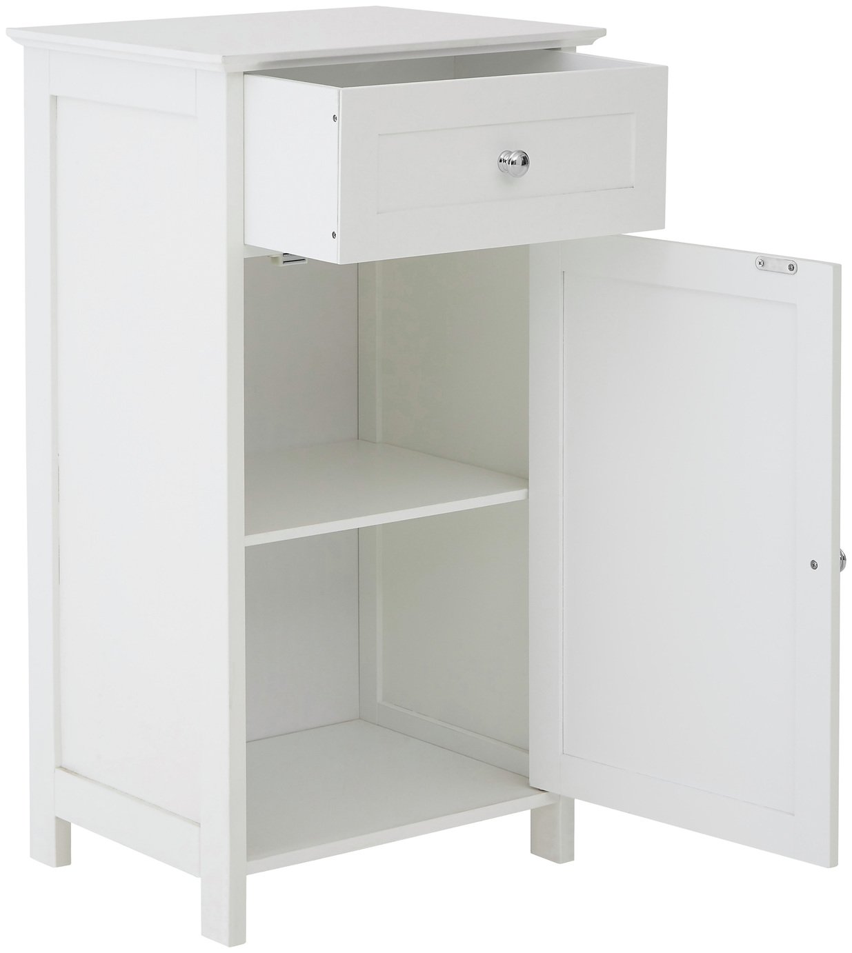 Premier Housewares Portland Wooden with ShelfWhite. at Argos