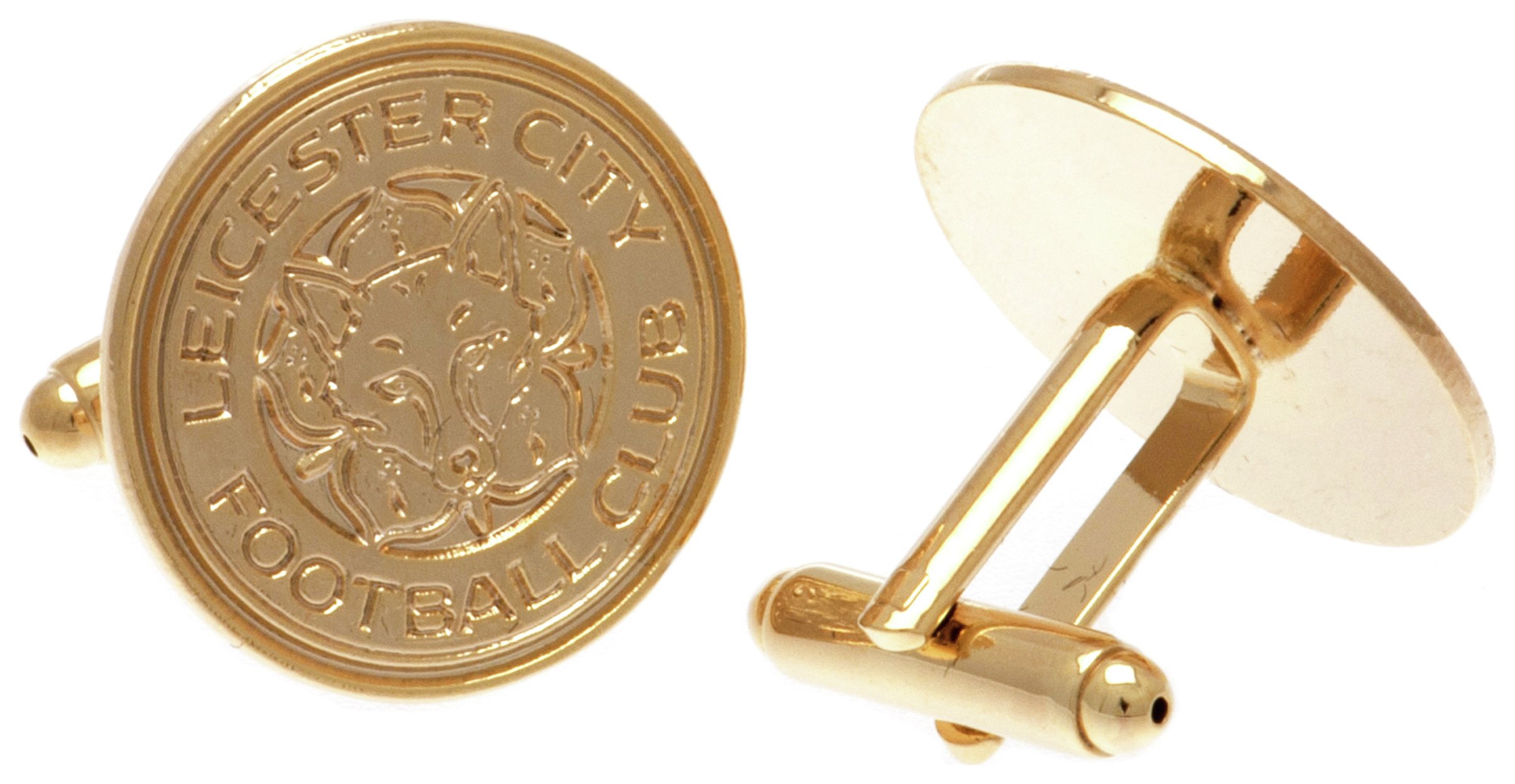 Gold Plated Leicester Cufflinks.