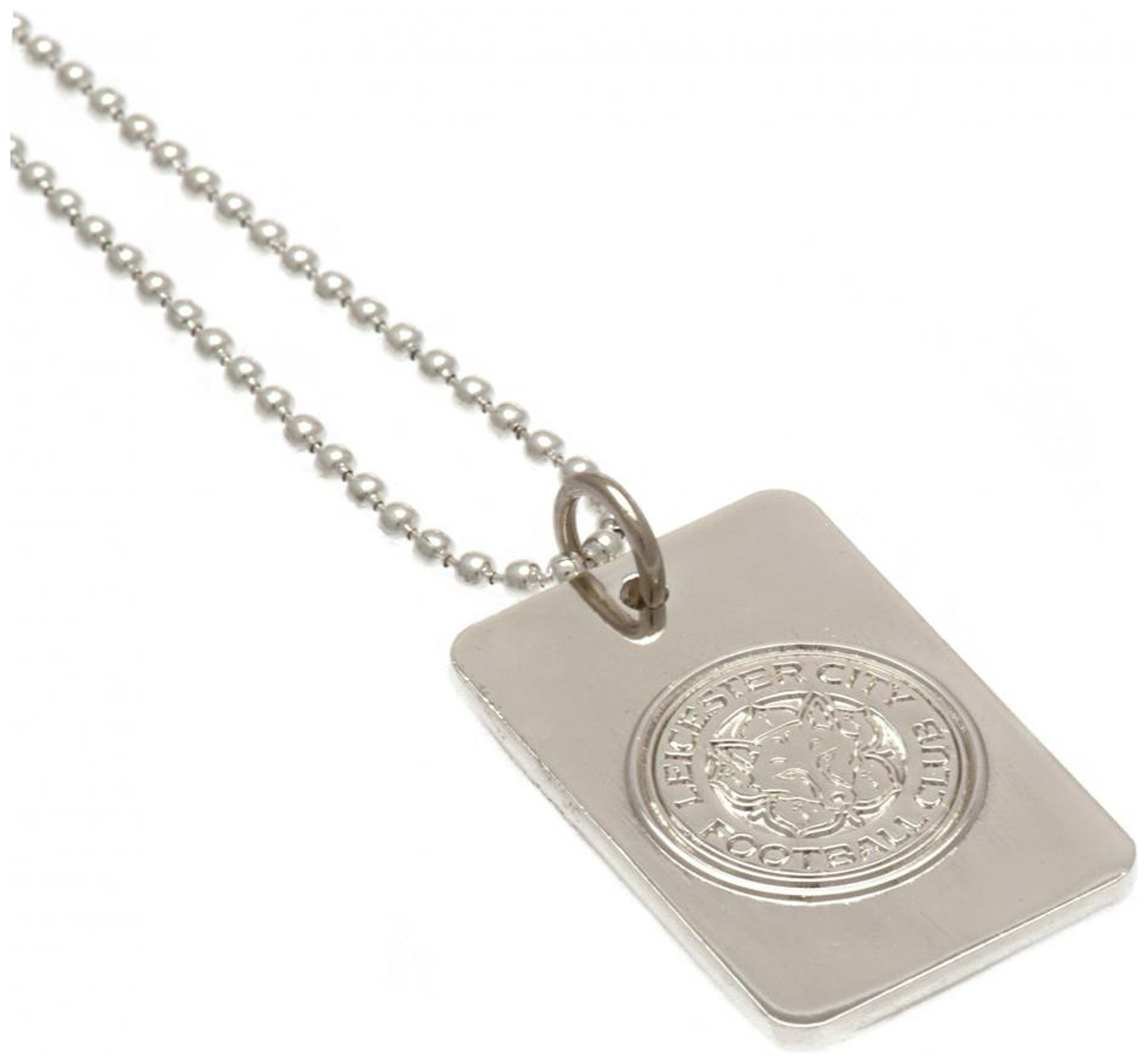 Silver Plated Leicester City Dog Tag & Ball Chain review