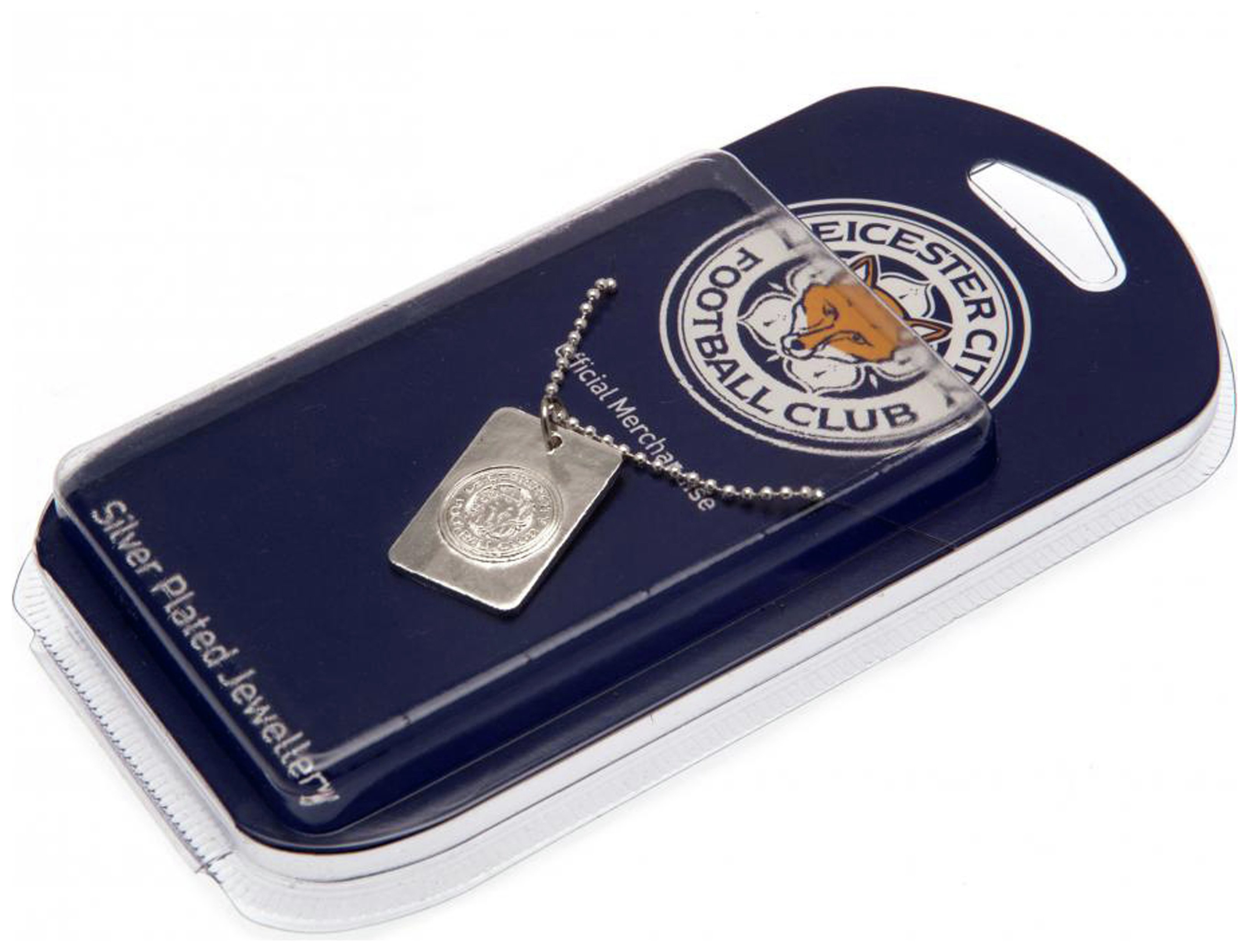 Silver Plated Leicester City Dog Tag & Ball Chain Review