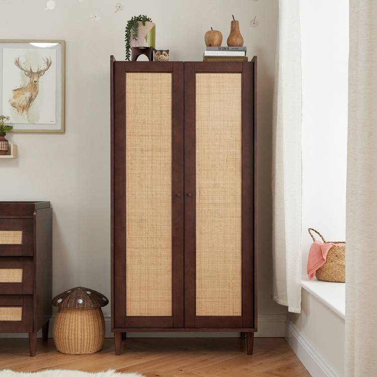 Tutti Bambini Japandi 2 door Wardrobe - Walnut 0