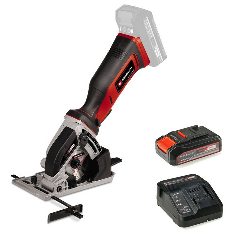 Einhell Power X-Change 2.5Ah Cordless Mini Circular Saw 0